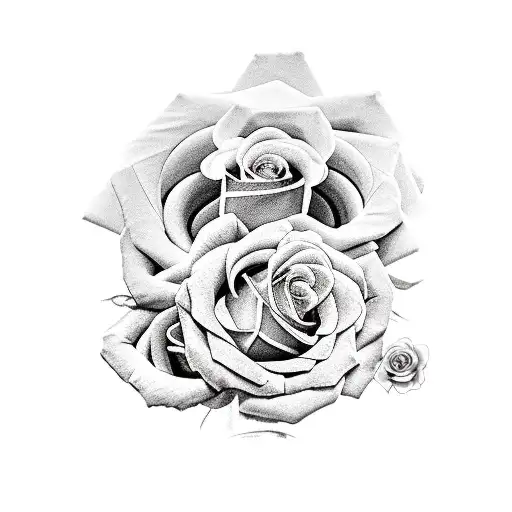 Medusa With Purple Roses