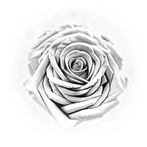 Medusa Holding Purple Roses