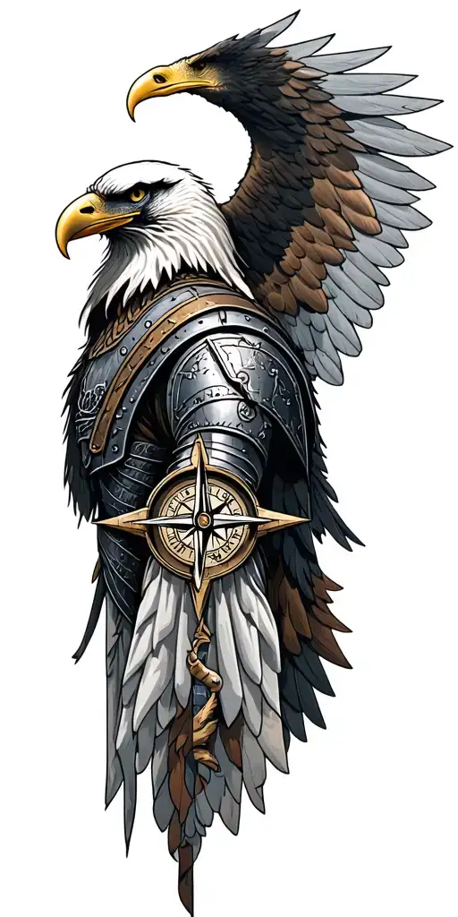 The Warrior Gladiator Eagle Compass Fear Of God And Ok
