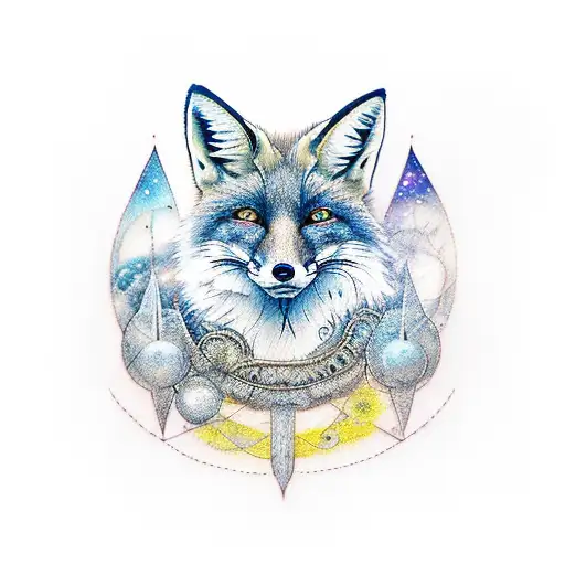 Fox With Cosmic Elements