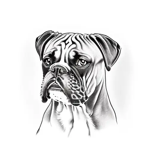 A Realistic Portrait Of A Boxer With A Python Wrapped Around Their Arm