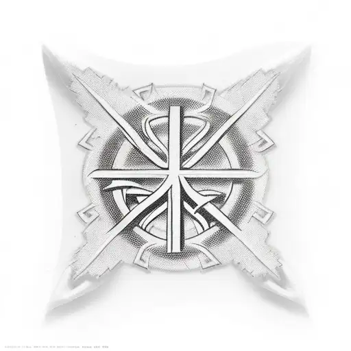 Jna Wooden Christian Cross Wrapped In A Cloth And Tied With Ropes