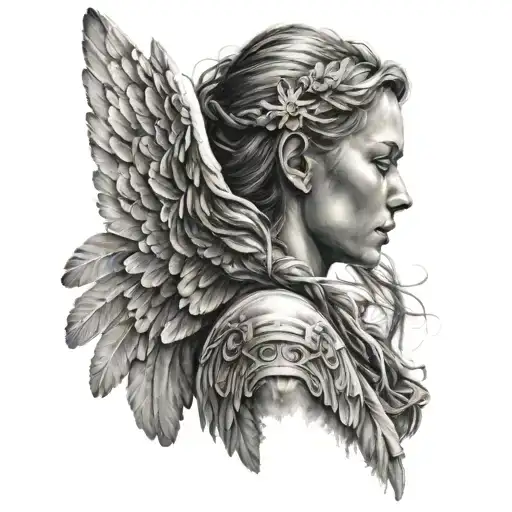 A Woman With Angel Wings