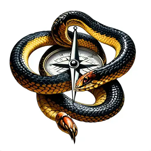 Snake And Compass