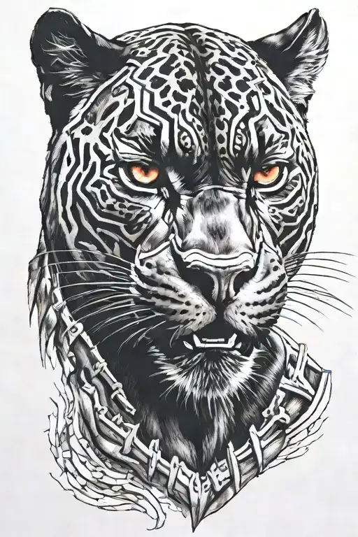 Black Panther Red Eyes