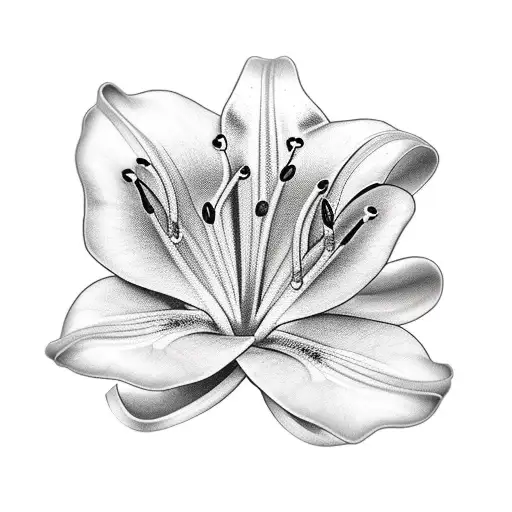 Lily With Cancer Ribbonp