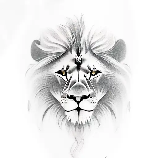 A Realistic Tattoo Of A Majestic Lion Playing A Grand Piano