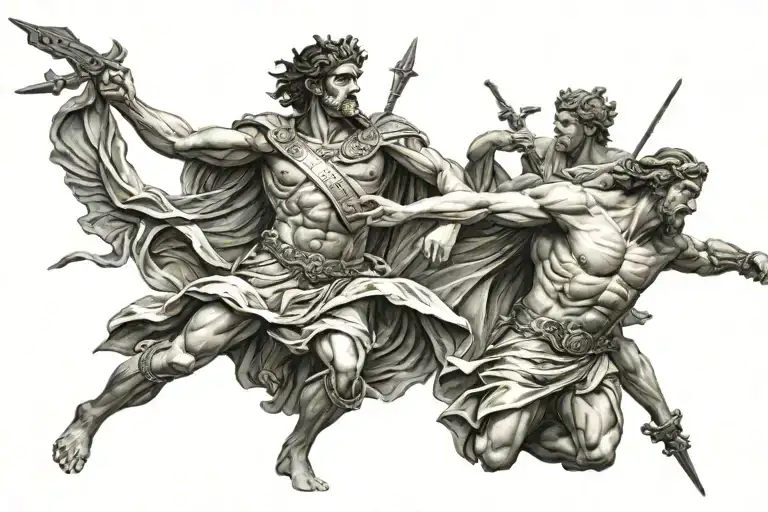 Gangsta Greek Gods Battling