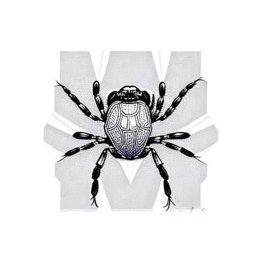 Box Turtle And Black Widow Spider