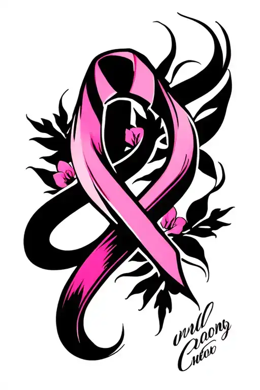 Breast Cancer Survivor Symbol Intertwined