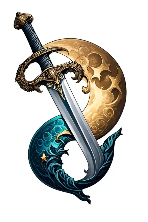 Sword And Crescent Moon