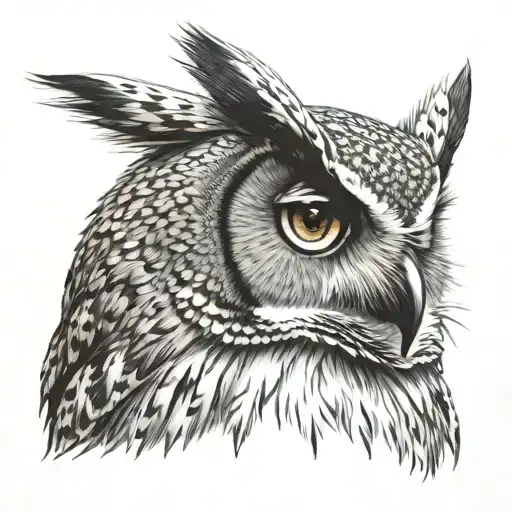 Owl Front Face