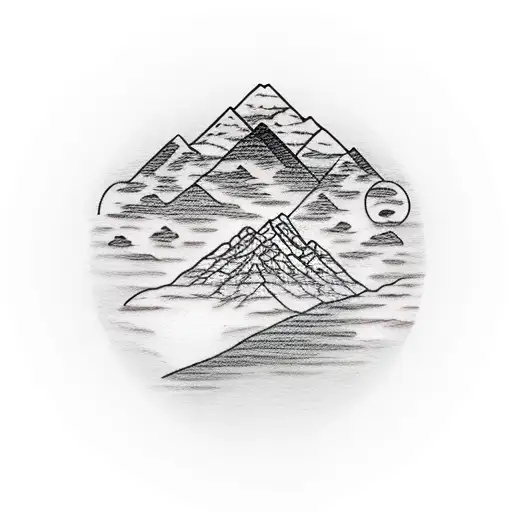 Full Moon With Heart Shaped Mountain