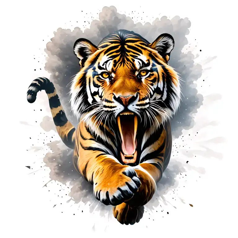 Tiger Leaping Explosion