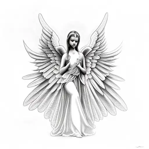 Fallem Angel Looking To The Heaven