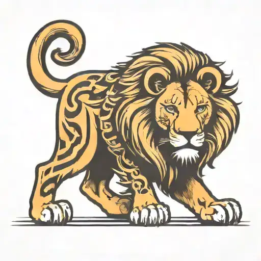 Lion With A Letter Y In It