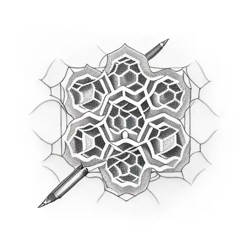 Honeycomb And Music Notes