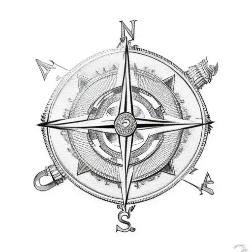 Scotland Map Compass