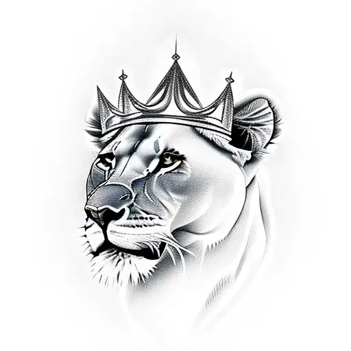 Lioness With Crown