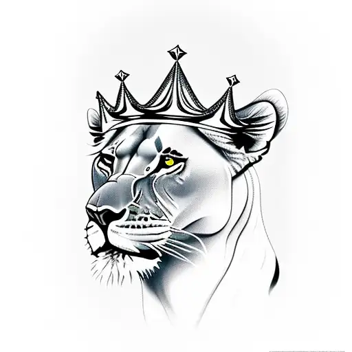 Lioness With Crown