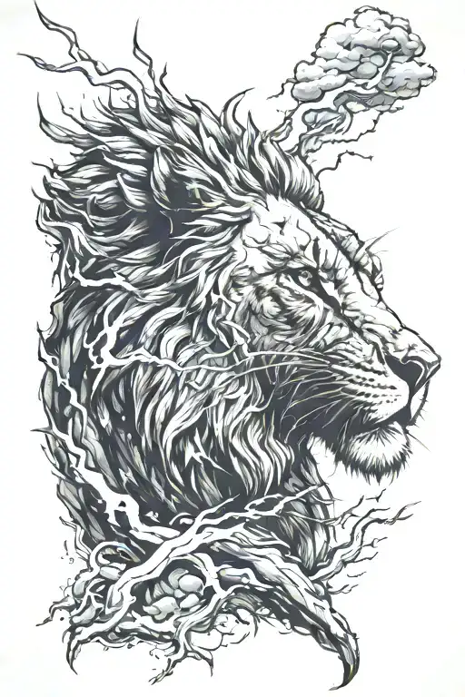 Leo And Lightning Storm