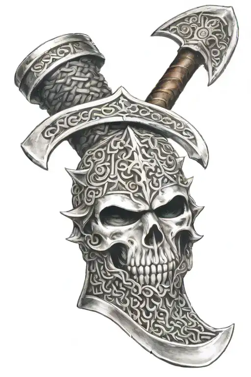 Slavs Warrior Chainmail Axe