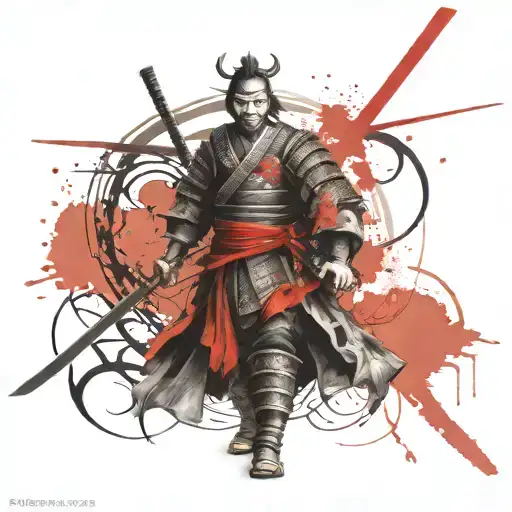 Samurai With Katana