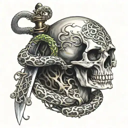 Skull Snake Sword