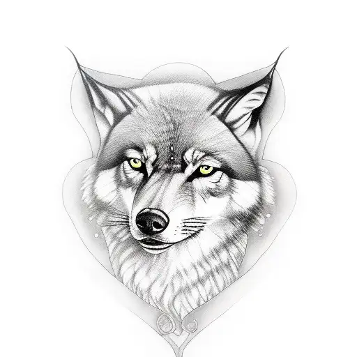 Sikh Tattoo With Wolf