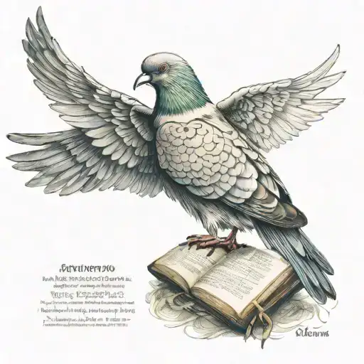 Bible Quote And A Pidgeon