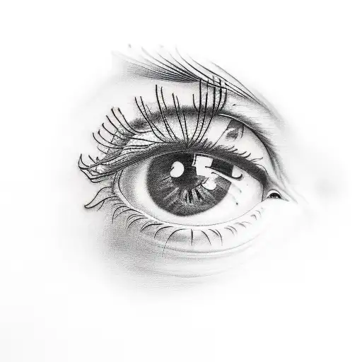 Woman Eye And A Bird