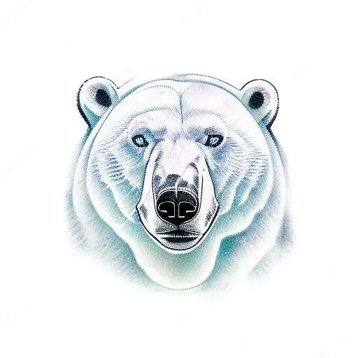 Polar Bear And Trees