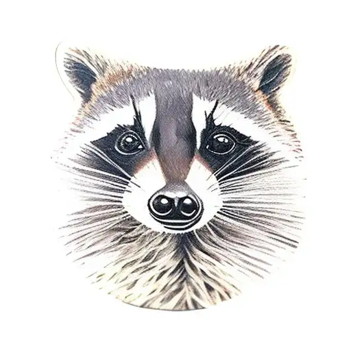 German Firefighter Racoon On A Patch