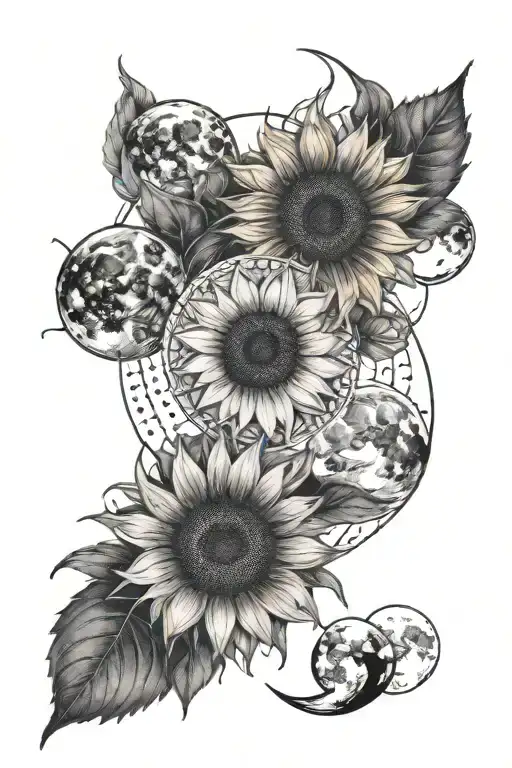 Sunflower Moon Phases