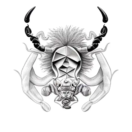 Scorpion Bull With A Lion Forarm