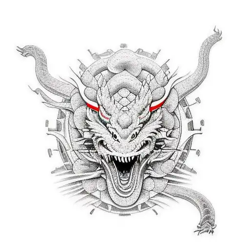 Incorporate A Traditional Japanese Dragon With A Modern Sports Car