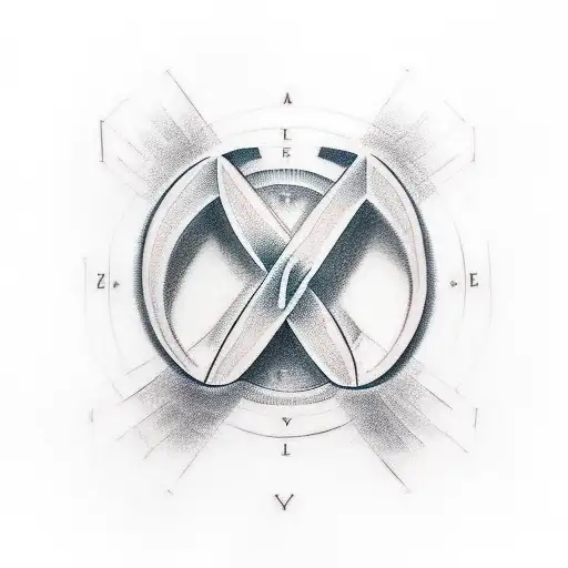 Infinity Sign Tattoo With Initials E And N And Date Inside Of It