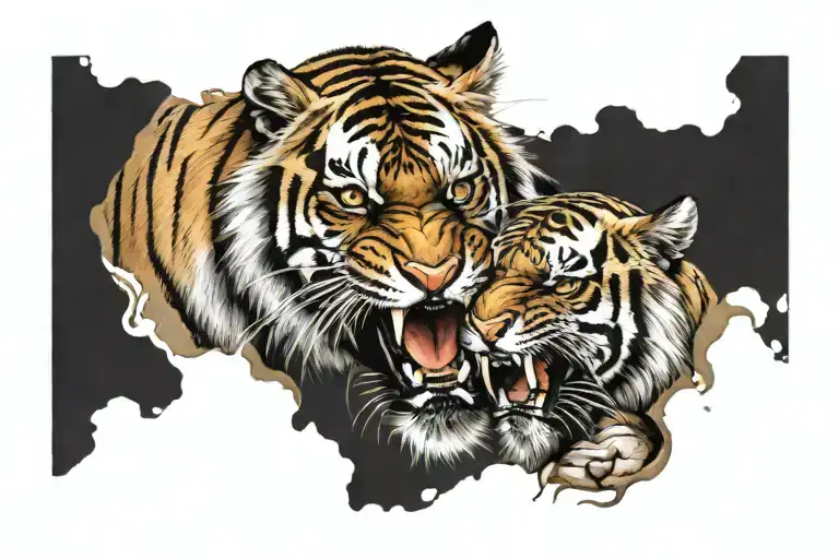 Tiger Fighting
