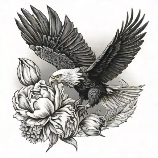 Tulip Anchor Eagle Flying