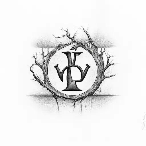 Tree With Initials V E F A P