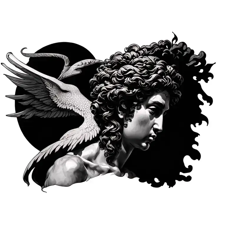 Greek Mythology Inspired Tattoo Design Combining