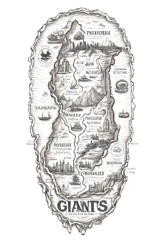 Giants California State Map