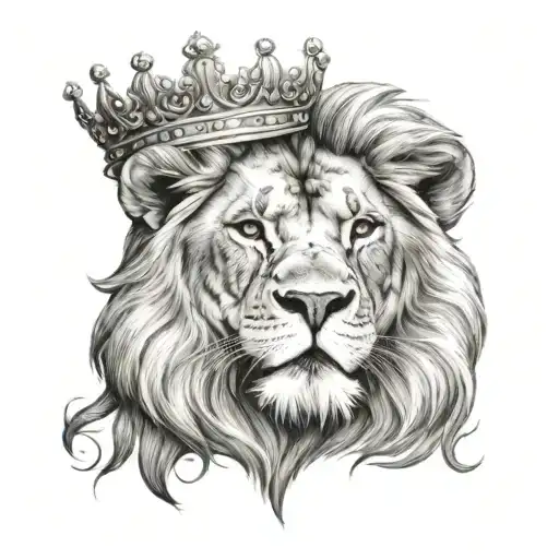 Lion With Crown