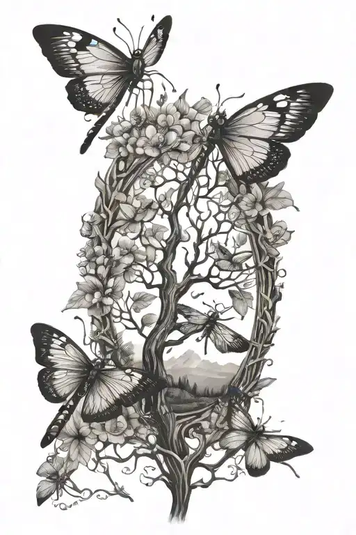 Tree Of Life & Dragonflies