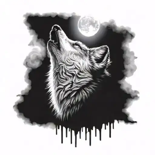Wolf Howling At The Moon
