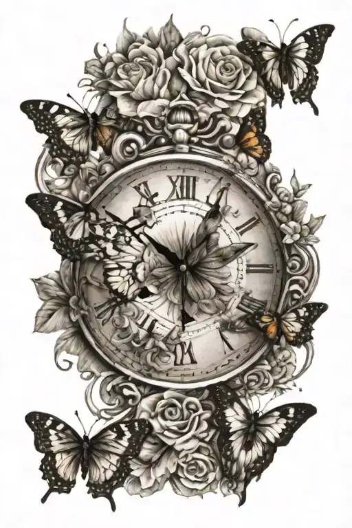 Butterfly Clock