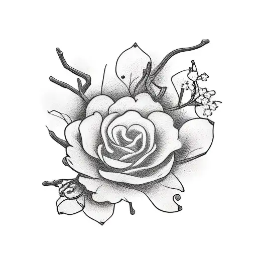 Samurai And Cherry Blossoms