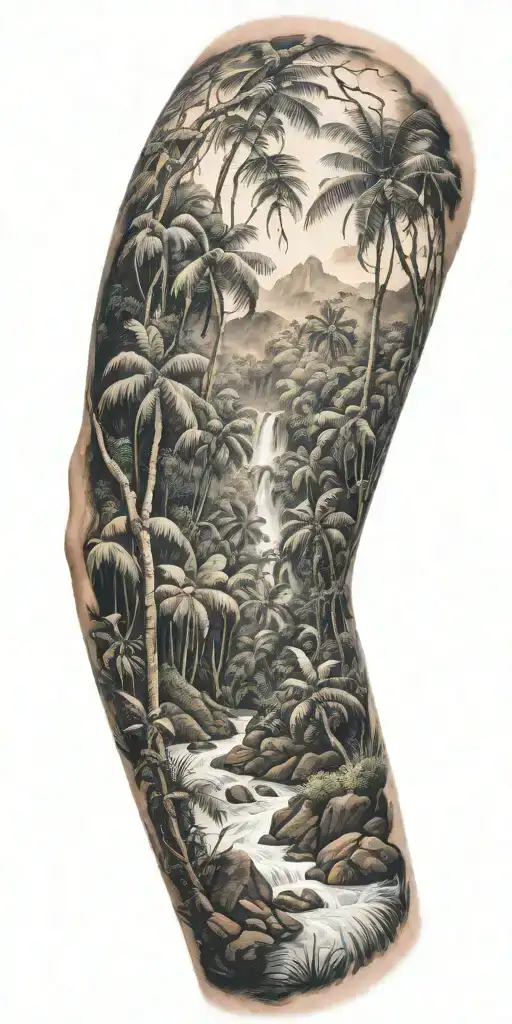 Dad Puerto Rico Rain Forest Landscape