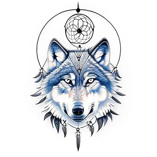 Wolf Dream Catcher