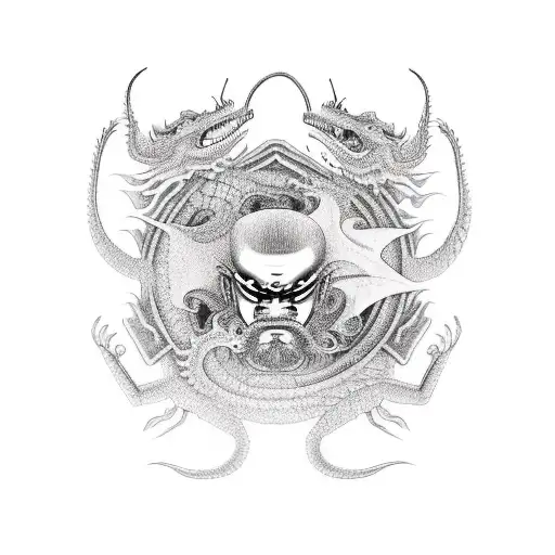 Samurai Watching Dragon Flyby